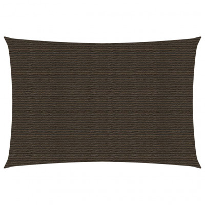 Voile toile d'ombrage parasol 160 g/m² marron 2 x 4 m pehd 02_0009142