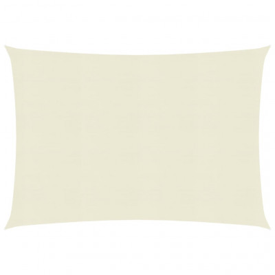 Voile toile d'ombrage parasol 160 g/m² crème 2 x 2,5 m PEHD 02_0009070