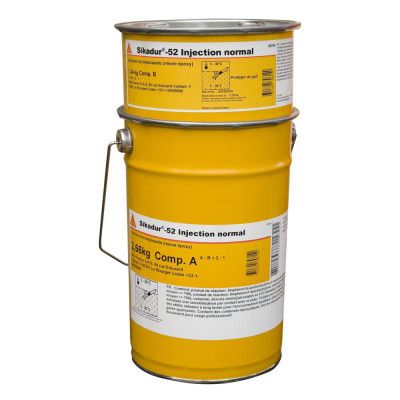Résine époxydique d'injection Sikadur 52 Injection kit de 4 kg SIKA