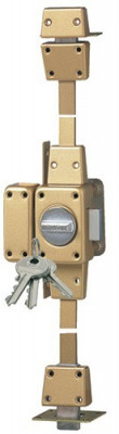Verrou 3 points 1510 Zenith à bouton cylindre de 45mm gauche - ISEO - 15100455HB3.5