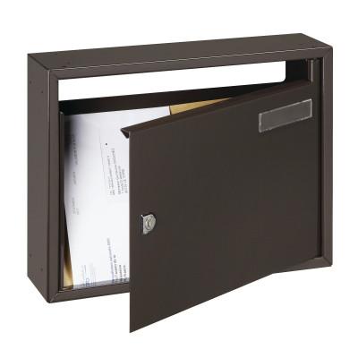 Boite à lettres COMMERCIALE 2 laqué marron 400X300 - DECAYEUX - 213247