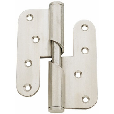 Paumelle hélicoïdale inox brossé 100X86 bouts carrés sens droit - NOTRE SELECTION - 1716DI