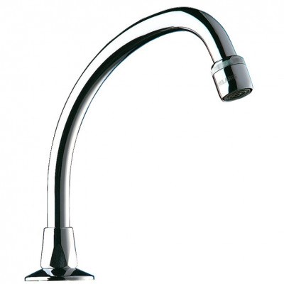 Bec col de cygne mobile pour lavabo L200 avec brise jet - DELABIE - 967202
