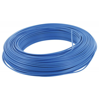 Fil rigide HO7 V-R 100m 6mm² bleu - FILS & CABLES - 002905 (AFA)