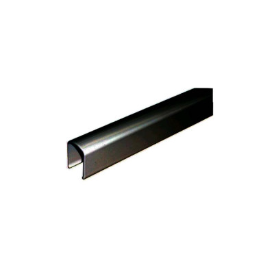 Profil recouvrement ferme-imposte extra-plat Ventus F200 longueur 1800mm finition noir - FERCO - 9-33444-18-0-6