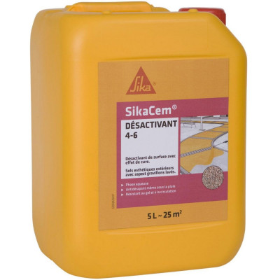 Désactivant de surface pour sol extérieur Sikacem Désactivant 4-6 bidon de 5 l SIKA