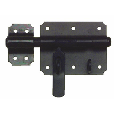 Verrou de box porte cadenas 16 mm noir - JARDINIER MASSARD - 9521183