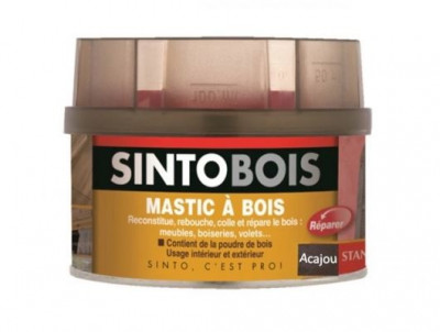 Mastic sans styrène SINTOBOIS acajou 1000ml - SINTO - 23772