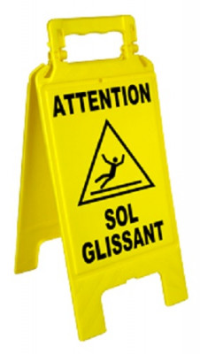 Chevalet de signalisation ''Sol glissant'' 600x275mm - NOVAP - 4291000