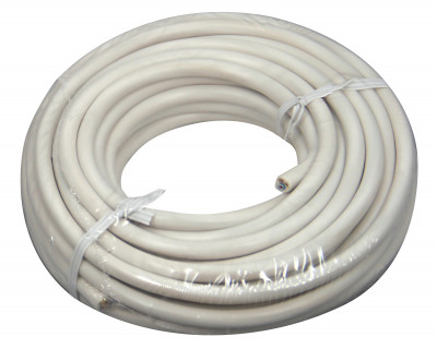 Câble domestique H05VV-F blanc 1,5mm² 10m - ELECTRALINE - 60107075J