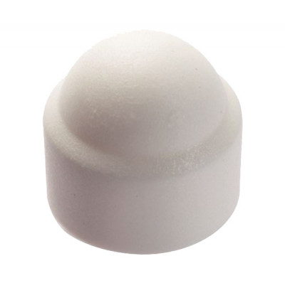 Cache écrou hexagonal polyéthylène blanc RAL 9010 M10 boîte de 100 - ACTON - 8560110
