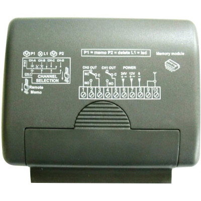 Mini récepteur 2 canaux 12/24V AC/DC  - CARDIN - RMQ449200