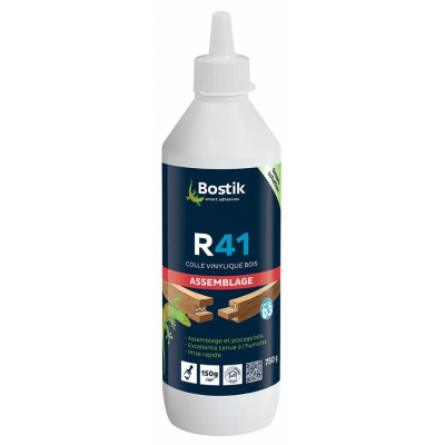 Colle vinylique R41 prise rapide biberon de 750g - BOSTIK - 30604645