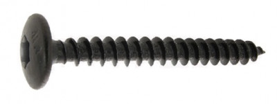 Vis de penture à tête ronde large Torx acier noir 6X35 boîte de 200 - ULTIMA - 13360035