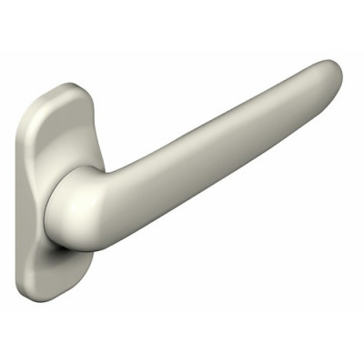 Béquille simple porte DIANE carré 8 mm blanc RAL9010 - LA CROISEE DS - DS6478-036