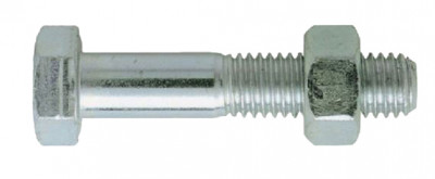 Boulon Ultima à tête hexagonale acier zingué blanc - classe 8.8 DIN 931/934