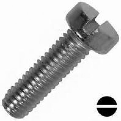 Vis à métaux tête cylindrique fendue acier zingué 4.8 DIN 84 6X60 boîte de 200 - GFD - 512152