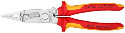Pince pour installations électriques chromée 200mm - KNIPEX - 13 96 200