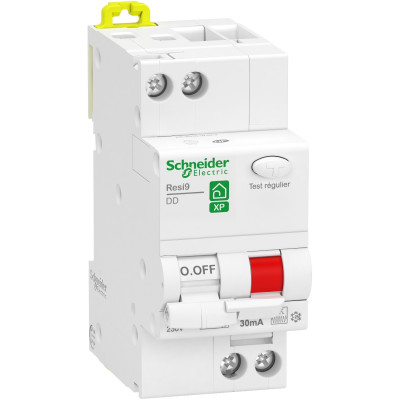 Disjoncteur différentiel RESI9 1P+N 30mA courbe C type Fsi 32A - SCHNEIDER ELECTRIC - R9PDCF32