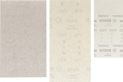 10 feuilles abrasives rectangle réticulée Expert M480 D 115x230mm G 80 - BOSCH - 2608900761