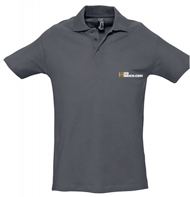 Polo sobrico noir 100% coton TXL