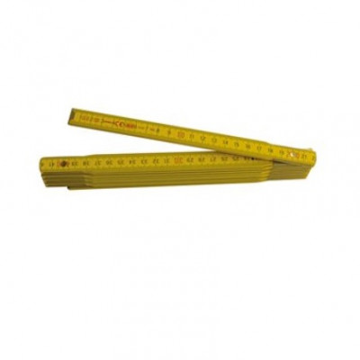 Double mètre bois ressorts laiton WILMART