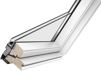 Fenêtre de toit à rotation manuelle GGL Tout Confort CK01 whiteFinish 55 x 70 cm VELUX