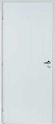 Bloc-porte alvéolaire prépeint huisserie 74 Neo recouvrement pêne dormant demi-tour 73 gauche RIGHINI
