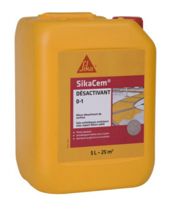 Désactivant de surface SikaCem Désactivant 0-1 bidon de 5 l SIKA