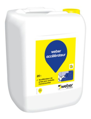 Accélérateur de prise pour enduits monocouche ex Ibovit 2 jerrican de 20 l WEBER