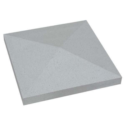 Chapeau de pilier pointe de diamant gris CA 40 x 40 cm WESER