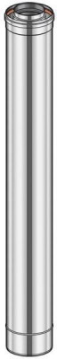 Élément droit pour conduit de cheminée inox galva 180 x 100 mm POUJOULAT