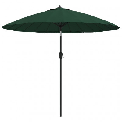 Parasol d'e x térieur avec mât en aluminium 270 cm vert 02_0008224
