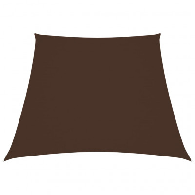 Voile toile d'ombrage parasol tissu oxford trapèze 2/4 x 3 m marron 02_0009752