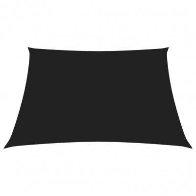 Voile toile d'ombrage parasol tissu oxford carré 3,6 x 3,6 m noir 02_0009478