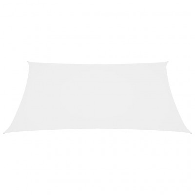 Voile toile d'ombrage parasol tissu oxford carré 7 x 7 m blanc 02_0009538