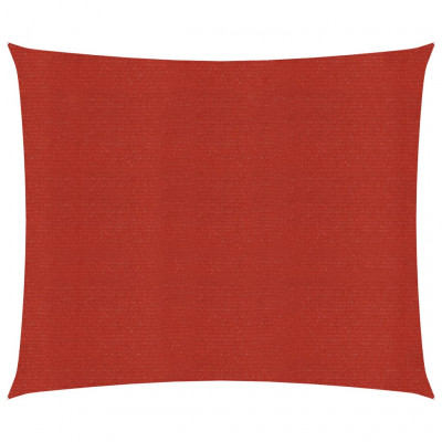 Voile toile d'ombrage parasol 160 g/m² PEHD 3,6 x 3,6 m rouge 02_0009262