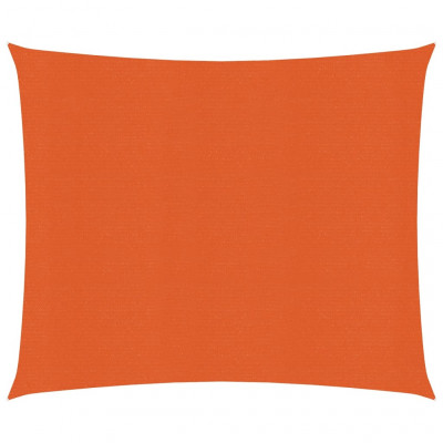 Voile toile d'ombrage parasol 160 g/m² PEHD 3,6 x 3,6 m orange 02_0009242