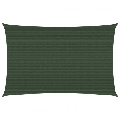 Voile toile d'ombrage parasol 160 g/m² PEHD 2 x 4,5 m vert foncé 02_0009413