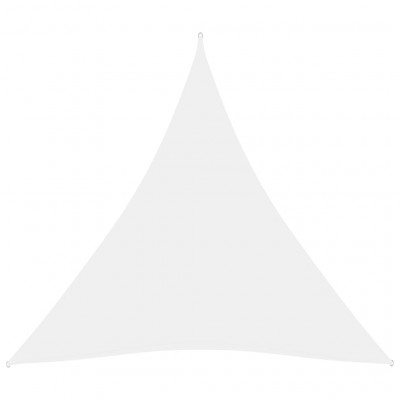 Voile toile d'ombrage parasol tissu oxford triangulaire 6 x 6 x 6 m blanc 02_0009946