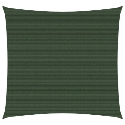 Voile toile d'ombrage parasol 160 g/m² PEHD 3,6 x 3,6 m vert foncé 02_0009418