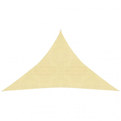 Voile toile d'ombrage parasol 160 g/m² PEHD 3 x 3 x 4,2 m beige 02_0008969