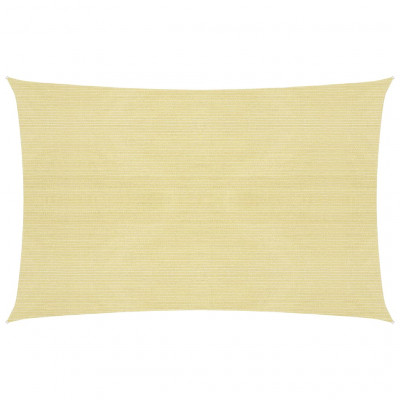 Voile toile d'ombrage parasol 160 g/m² PEHD 3 x 4 m beige 02_0008970