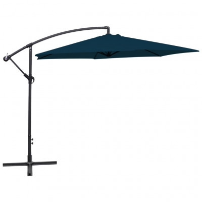 Parasol meuble de jardin en porte-à-faux 3 m bleu 02_0008599
