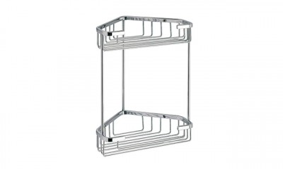Etagère angle fil douche H27cm chromé GEDY