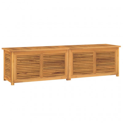 Boîte de rangement jardin et sac 200 x 50 x 53 cm bois massif teck 02_0013133