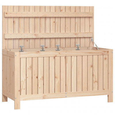 Coffre boîte meuble de jardin rangement 115 x 49 x 60 cm bois massif de pin 02_0013001