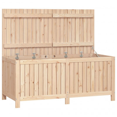 Coffre boîte meuble de jardin rangement 147 x 68 x 64 cm bois massif de pin 02_0013008