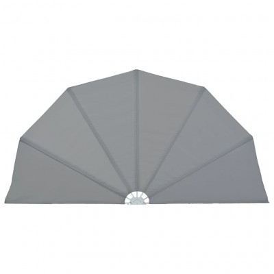 Auvent paravent store brise-vue latéral rétractable de patio jardin terrasse balcon protection visuelle écran 200 cm gris 02_0007071