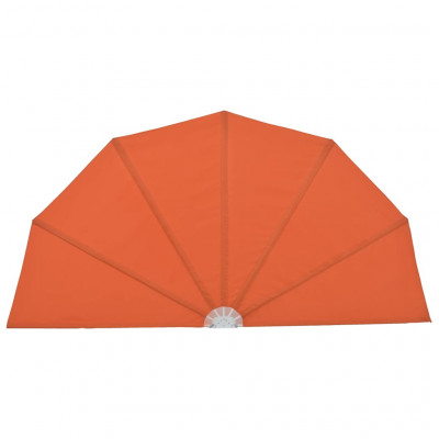Auvent paravent store brise-vue latéral rétractable de patio jardin terrasse balcon protection visuelle écran 160 cm orange 02_0007076
